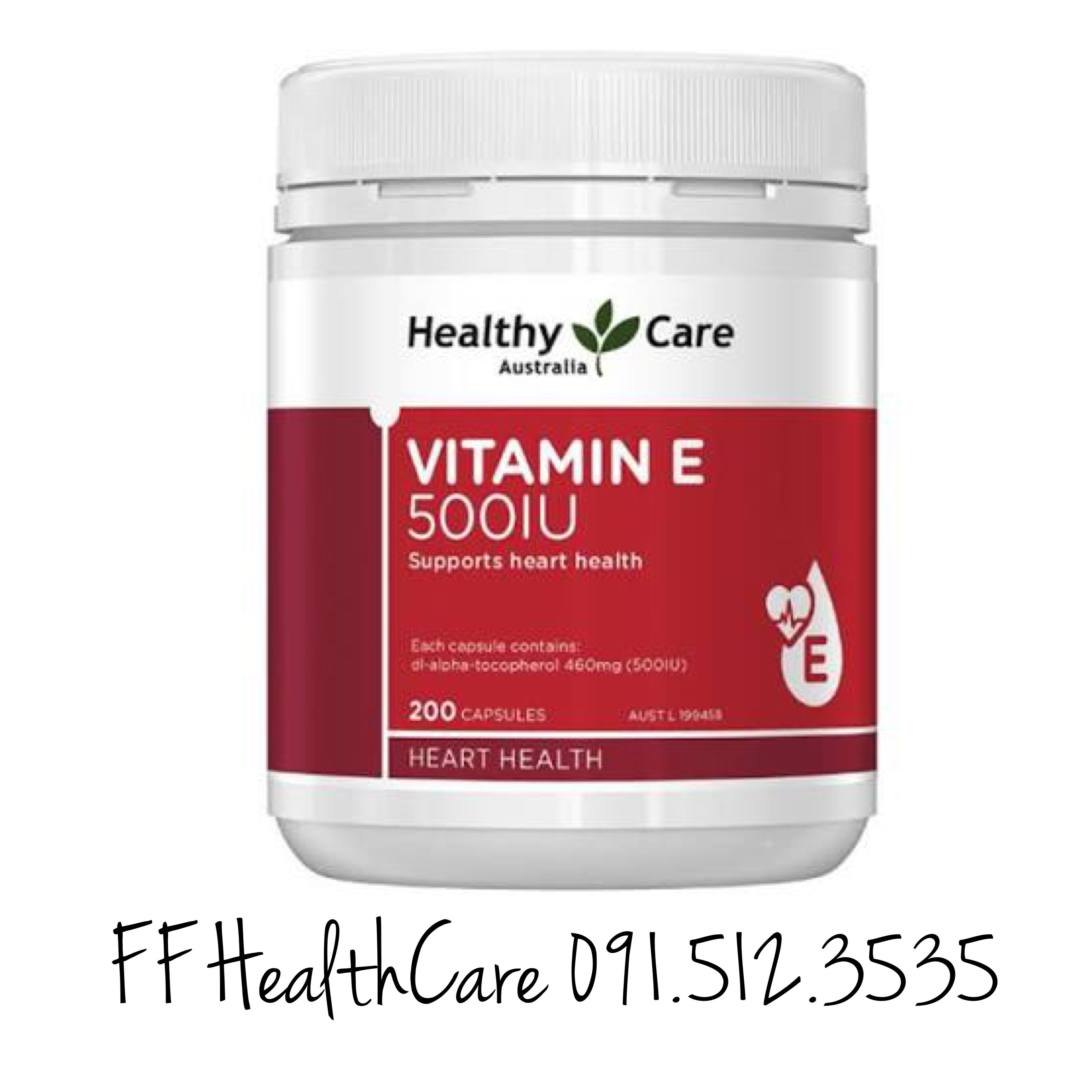 Viên uống vitamin e healthy care 200 viên úc