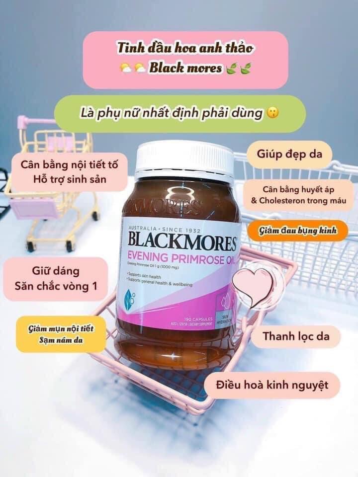 Tinh dầu hoa anh thảo Blackmores Evening Primrose Oil của Úc( mẫu mới)