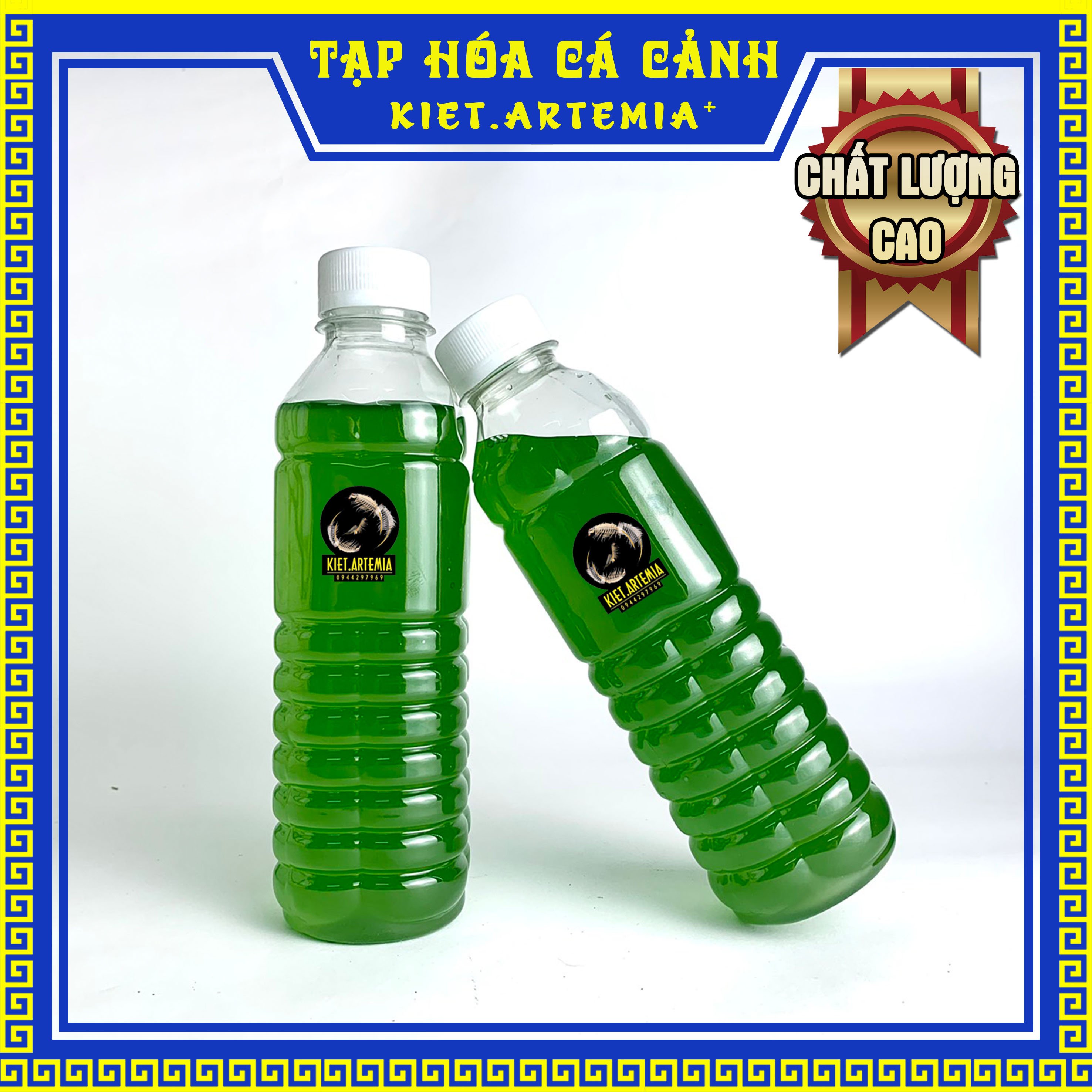 Nước tảo xanh, nước tảo giống nguyên chất x1 chai, dùng cho cá cảnh thủy sinh