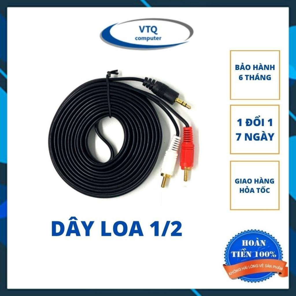 Dây loa 1 ra 2 ,dây loa 1 đầu 3.5mm ra 2 av ,dài 1.5m 3m 5m