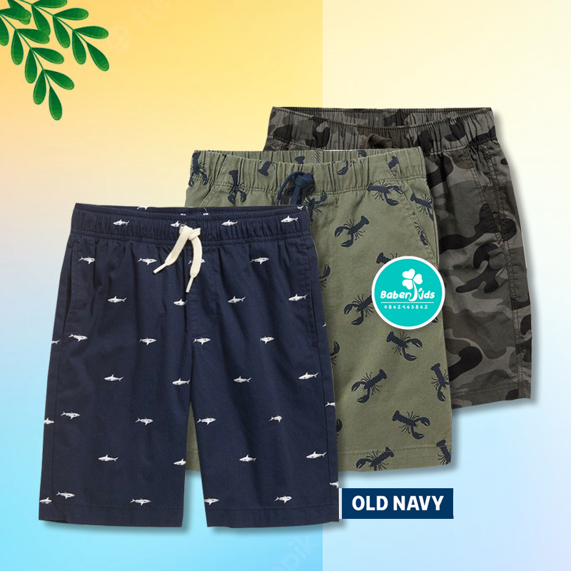 Quần short kaki Old Navy xuất dư bé trai 5-14T