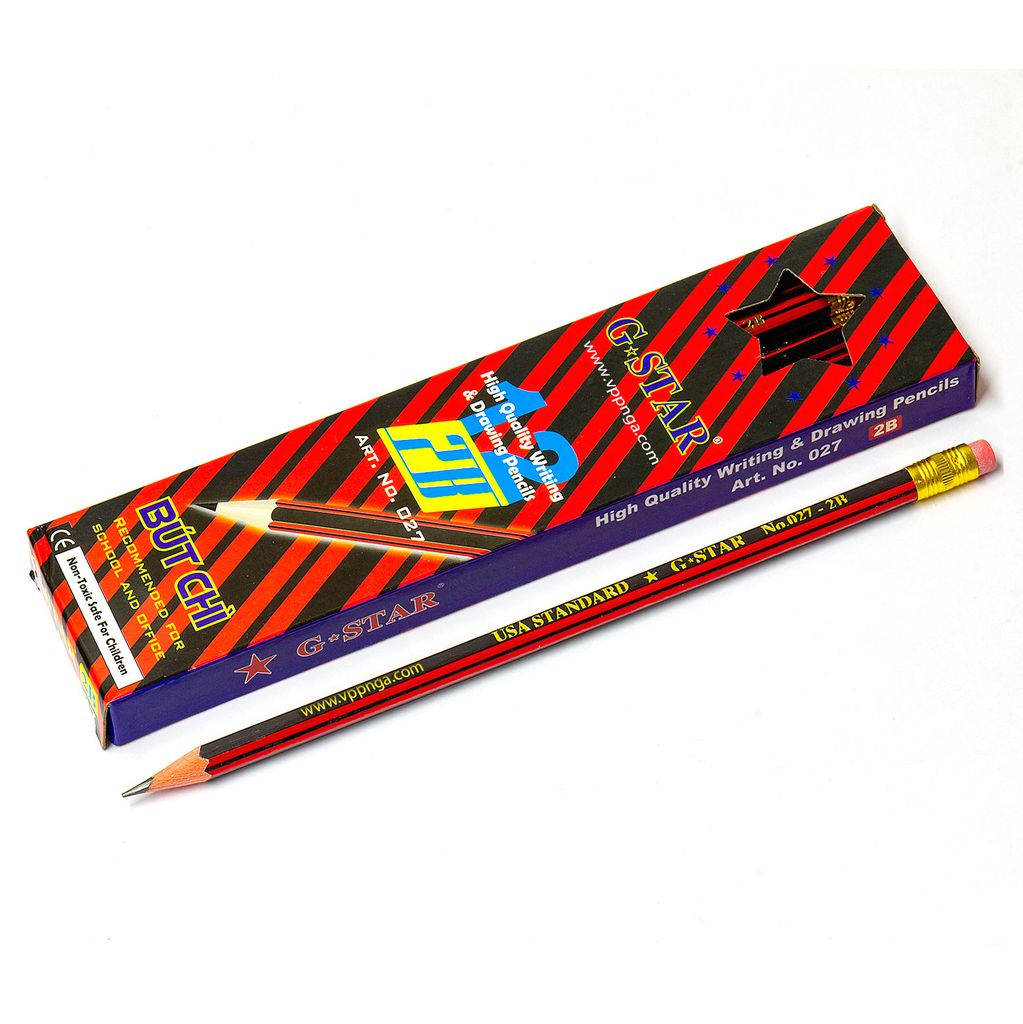 Hộp 12 Cây Viết Chì Gỗ 2B G-Star 027