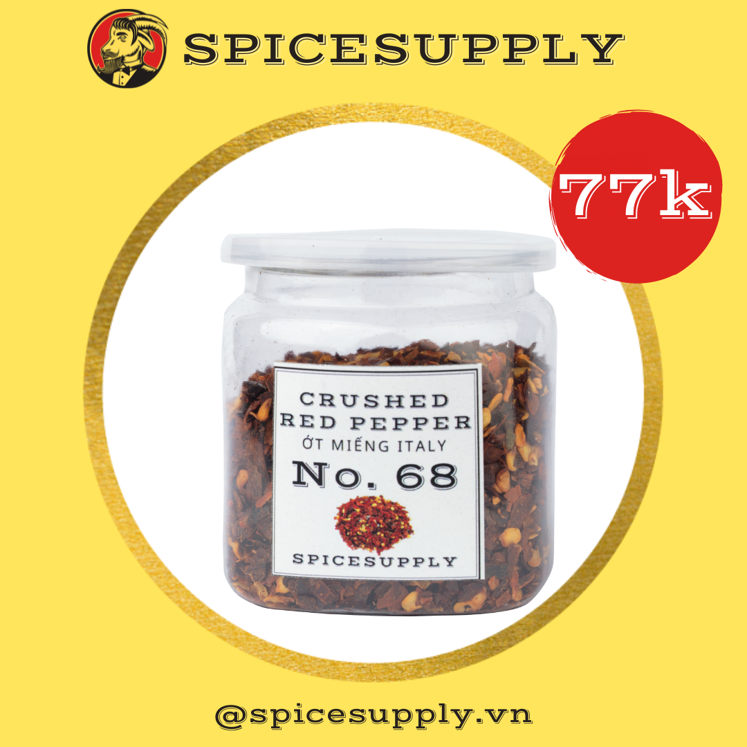 Hũ 50g Crushed Red Pepper - Ớt Miếng Italy Italian Pepper Flakes SPICESUPPLY Việt Nam
