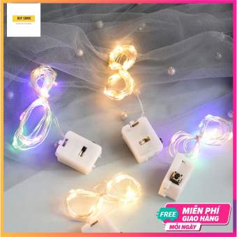 Dây đèn led đom đóm 2m dùng pin, dây led fairylight decor phòng ngủ