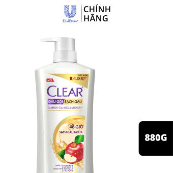 MUA 199K TẶNG 1 QUÀ - Dầu gội CLEAR 48 Giờ Sạch Gàu Ngứa 880g