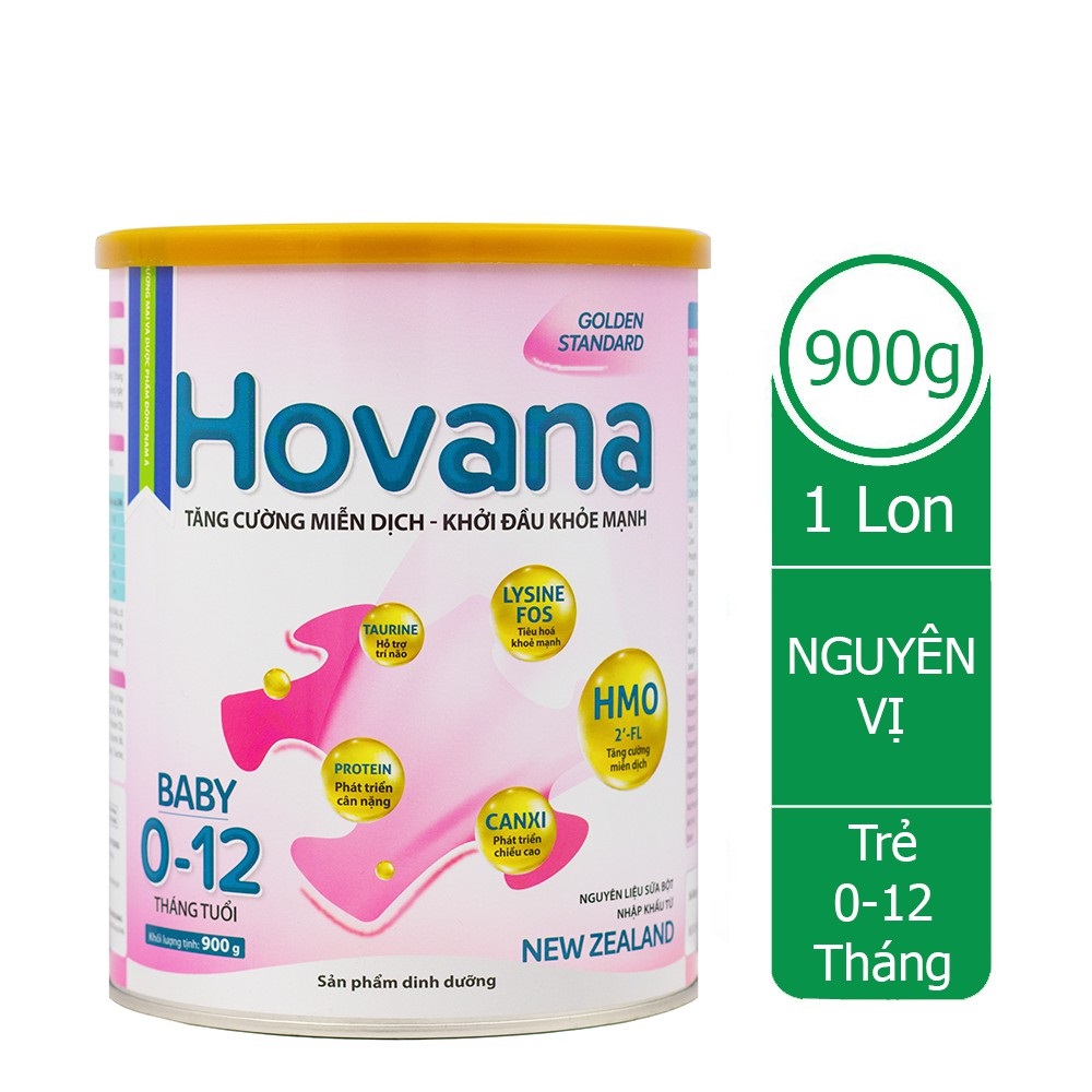 Sữa HOVANA BABY 900G_Dinh dưỡng cho trẻ từ 0-12 tháng