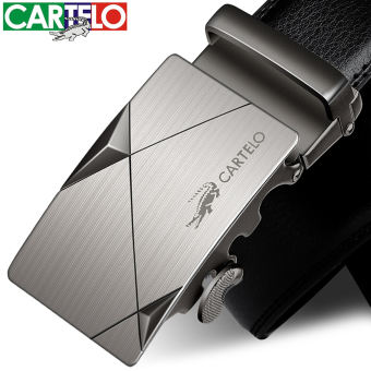 Thắt lưng nam cao cấp Cartelo, dây nịt nam da bò mềm mại, khóa tự động, phong cách hiện đại - sang trọng, full hộp - CTII