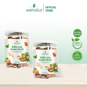 COMBO 2 Hộp Hạt Điều Lụa Rang Muối Nguyên Vỏ we'natur 250g