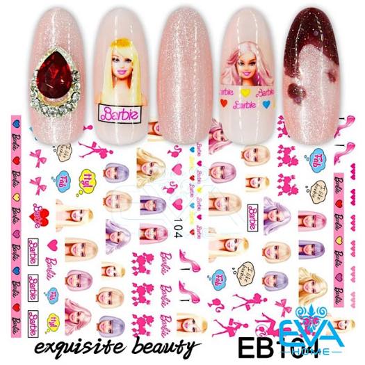 Decal Dán Móng Tay 3D Nail Sticker Hoạ Tiết Hoạt Hình Búp Bê Barbie EB –  evahome shop