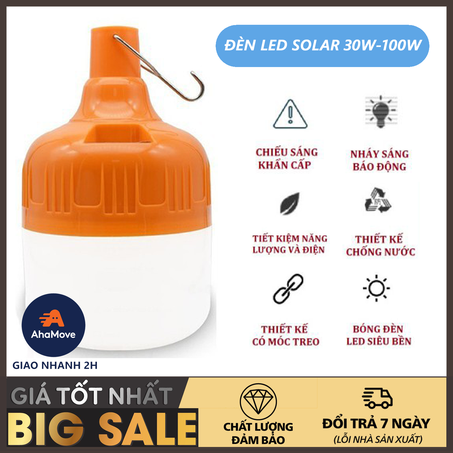 [30-40-60-100w] Bóng đèn tích điện, Bóng đèn led, Bóng đèn led sạc tích điện, Bóng led bulb sạc tích điện kín nước siêu sáng - Bóng đèn LED sạc tích điện 6-8h đầu cắm USB -bóng đèn tích điện, đèn sạc, bóng đèn sáng 3 chế độ