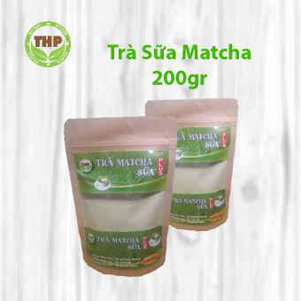 Trà Matcha Sữa 200g Túi Zip - THƯƠNG HIỆU THP TEA PLUS