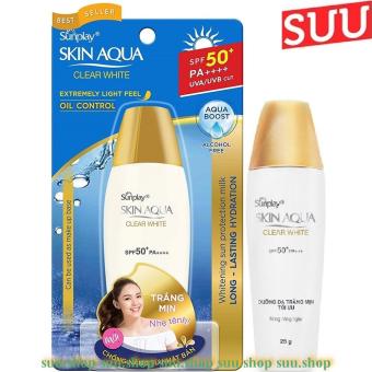 Sữa Chống Nắng 25g nắp đồng Sunplay Skin Aqua Clear White Spf 50+