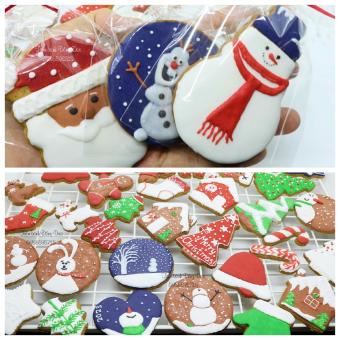 Bánh quy Giáng sinh/ cookies icing/ Christmas cookies/ Bánh gừng giáng sinh bánh quy vẽ trang trí Noel làm quà tặng, trang trí Giáng sinh