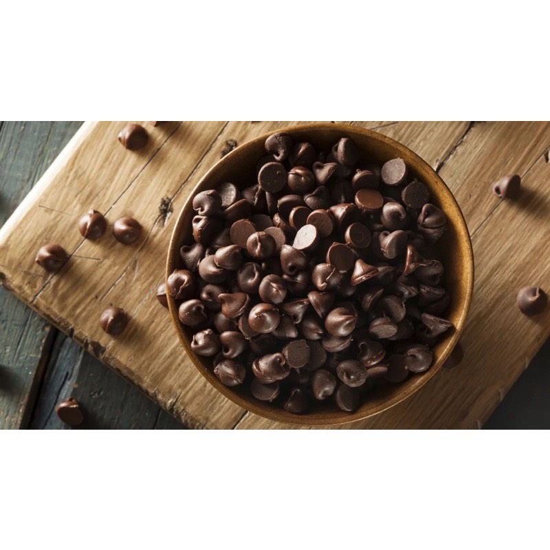 Socola chip đen lớn Singapore - gói 100g
