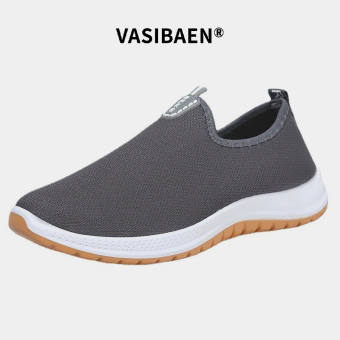 VASIBAEN  mới thời trang Hàn Quốc và giày nam thông thường thoáng khí thoải mái thoáng khí chống trơn trượt giày thường nhẹ chống trượt【Free Shipping Miễn phí vận chuyển】