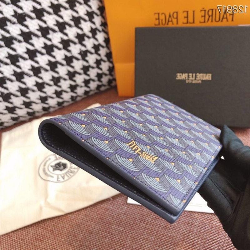 Luxury Designer Mens Bag Wallet Faure Le Page Short Wallets Real Leather  Mens Money Purse Anti Theft Card Holder Men Gifts H5Dn# From Ivapormax,  $34.52