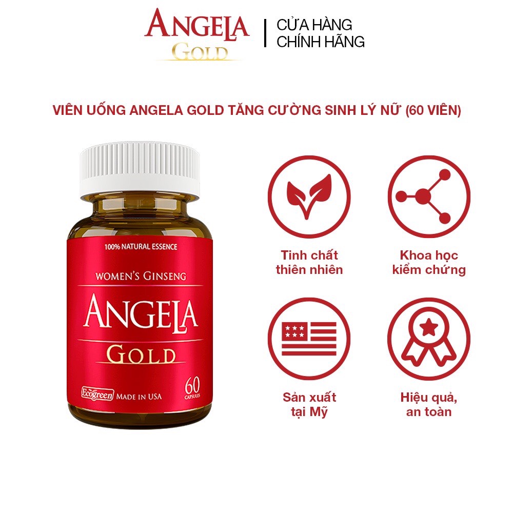 Sâm angela gold tăng cường sinh lý nữ hộp 60viên