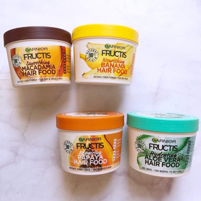 Kem ủ tóc đa công dụng Garnier Fructis Hair Food 390ml