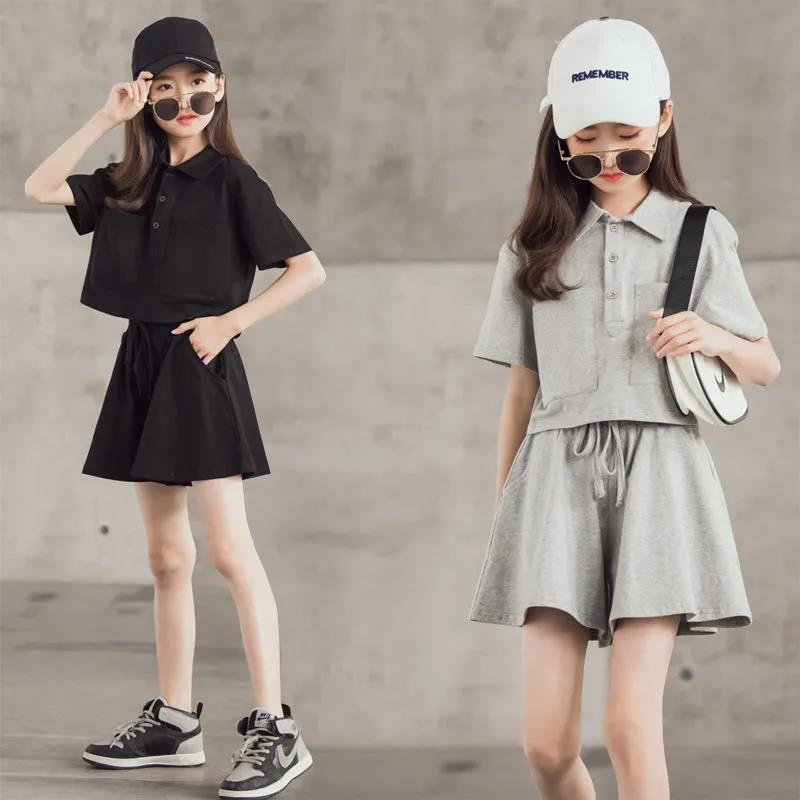 Girls Sports Suits 2023 Summer Fashion Clothes New Children s Wear Kids