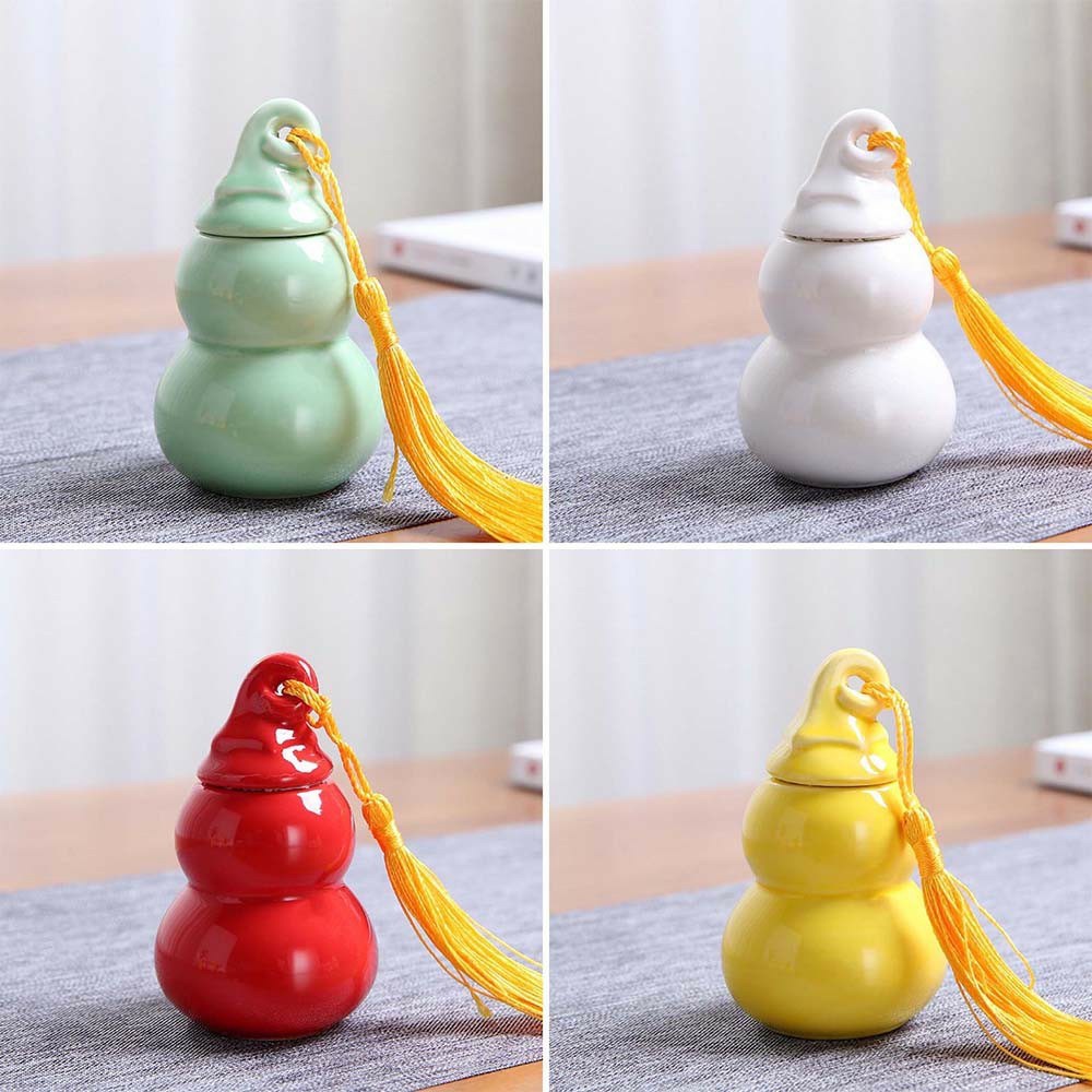 Bình đựng rượu mini, bình đựng trà gốm sứ nhiều màu Tâm Ý Quán