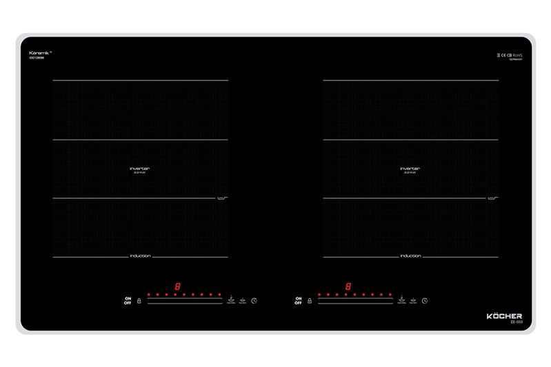 [Trả góp 0%]Bếp từ đôi Kocher DI-669 Made in Malaysia, Bếp từ DI669, DI 669 Inverter tiết kiệm điện.