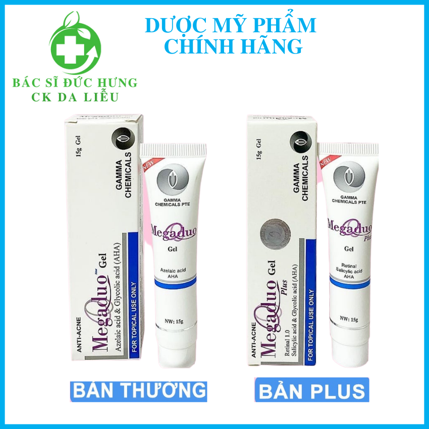 Megaduo aha,plus gel giảm mụn, mờ thâm mụn 15g