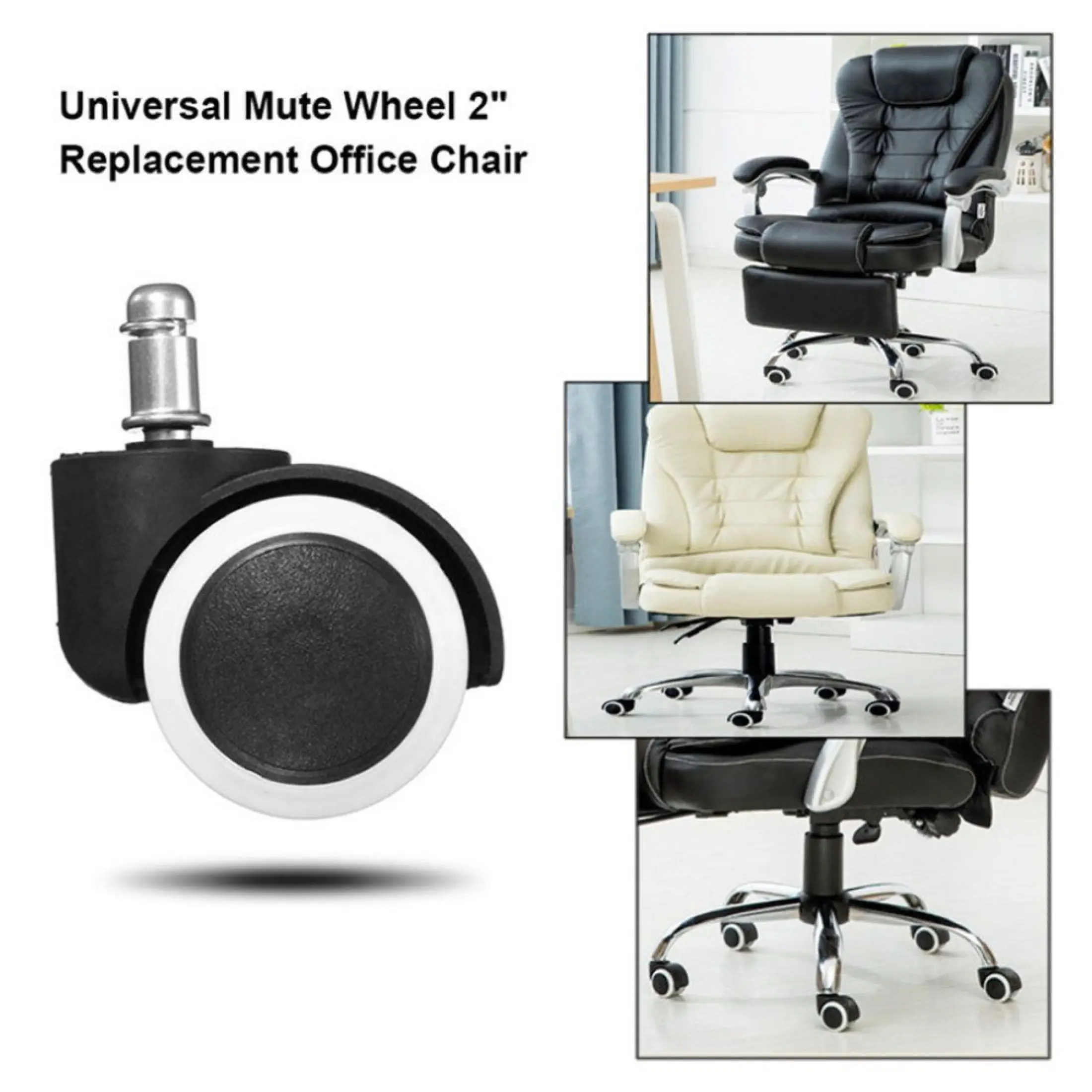 5pcs Office Chair Caster Wheels, How To Replace Office Chair Casters
