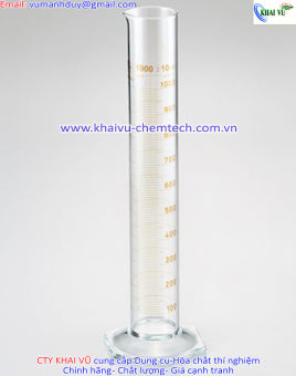 Ống đong thủy tinh 1000ml dụng cụ phòng thí nghiệm