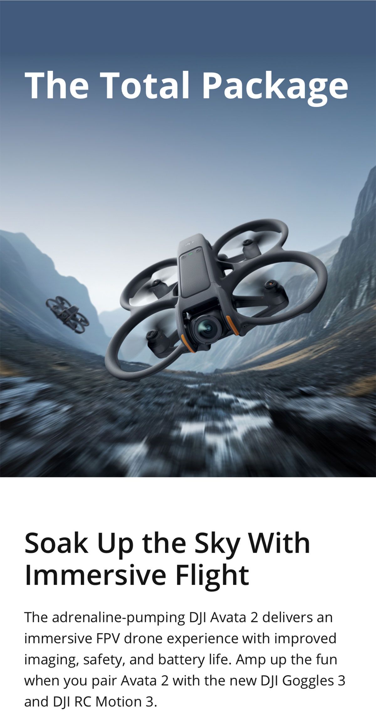 DJI Avata 2 — дроны с камерой |