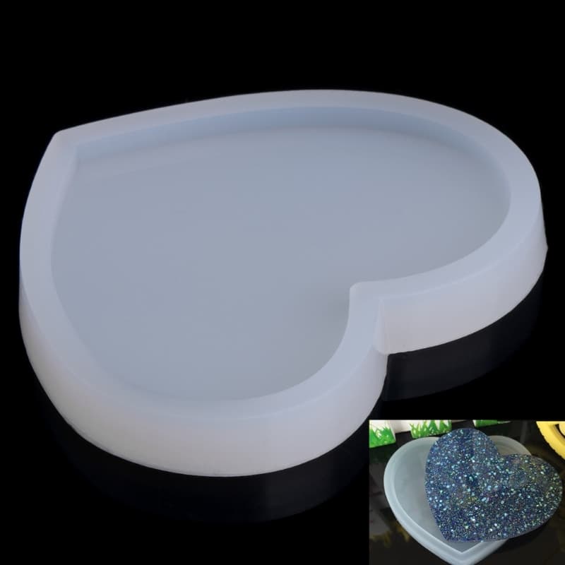 Khuôn silicone làm trái tim 2D