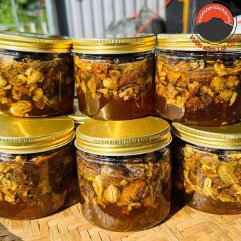 Quả kha tử ngâm mật ong từ quả kha tử, hạt kha tử khô loại 1, mật ong rừng Tây Bắc ngậm ho trị ho hiệu quả