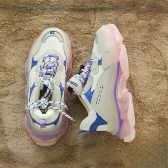 Giày Thể Thao Nam Nữ Sneaker Balen Đế Khí Trắng Xanh Tím