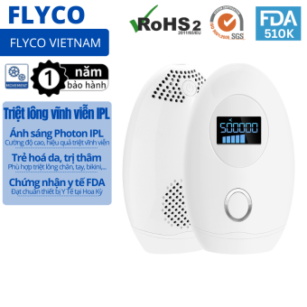 Máy Triệt Lông Vĩnh Viễn Laser IPL Photon Tích Hợp Trẻ Hóa Da Thế Hệ Mới 2023 FLYCO - Đạt Chứng Chỉ FDA Hoa Kỳ - Cao Cấp- Tẩy toàn thân cho nam nữ Thay thế kem cạo bikini tay chân cạo wax mini lạnh vùng nách vinh vien râu kín mặt tỉa