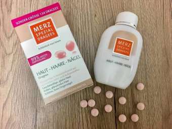 VIÊN UỐNG MỌC TÓC  MERZ SPEZIAL DRAGEES HAUT-HAARE-NAGEL CẢI THIỆN TÓC MÓNG DA