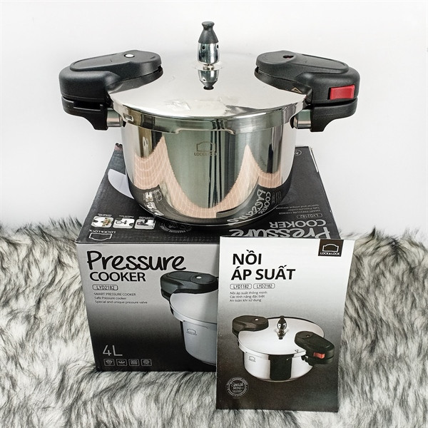 NỒI ÁP SUẤT INOX LOCKNLOCK  LYD2182 Dung Tích 4L.