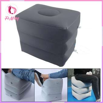 FoMing Gối Kê Chân Bơm Hơi Ghế Kê Chân 3 Lớp Gối Kê Chân Để Đi Du Lịch