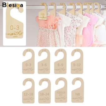 Blesiya 8x bé miếng chia tủ quần áo quần áo trẻ em Kích thước móc cho trẻ sơ sinh trẻ em bé trai bé gái