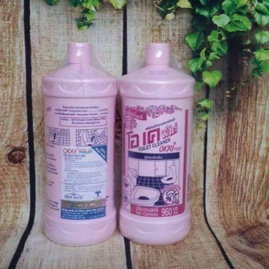COMBO 2 CHAI TẨY TOLET WIN PINK THÁI LAN 960ML- chai tẩy bồn cầu