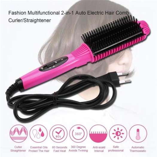 Lược Điện Uốn Tóc Đa Năng Nova, Lược Điện Quấn Tóc, Tạo Kiểu Tại Nhà