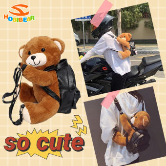 HOBIBEAR Dễ Thương Gấu Vải bông ba lô búp bê 2023 thời trang mới Ba lô bé gái Mini Biker Ba Lô Ba lô dễ thương Cho Trẻ Em