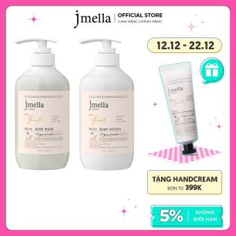 COMBO Sữa Tắm Và Sữa Dưỡng Thể Hương Nước Hoa Jmella In France (500ml x 2)