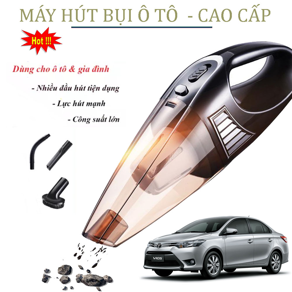 Hút Bụi Ô TÔ,Máy Hút Bụi Ô TÔ Cầm Tay,Máy Hút Bụi Đa Năng, Với Công Xuất Lớn  Hút Sạch Bụi Bẩn Như Sàn Nhà ,  Gầm Ghế ,Tủ ,Đệm Và Tất Cả Vật Dụng Trong Nhà ,Tiện Lợi Với 3 Đầu Hút ,Bảo Hành 1 Đổi 1