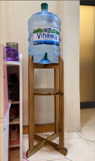 Kệ Gỗ Để Bình Nước 20 Lít Cao Cấp - Gỗ Tràm Chắc Chắn Bền Đẹp Sang Trọng Mọi không Gian Nhà Bạn