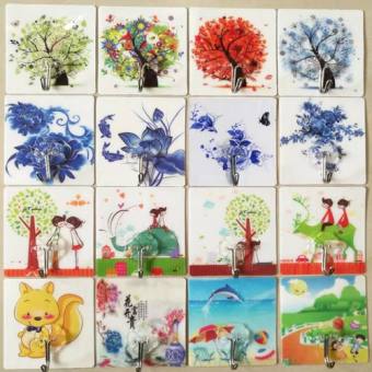 Móc Dán Tường Siêu Dính In Hình 3D Độc Đáo .ĐTVMMMM