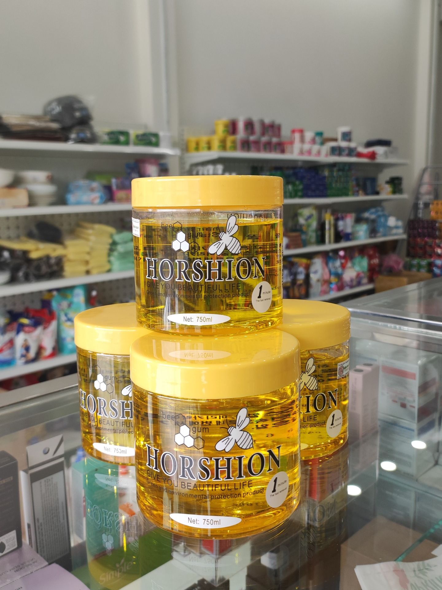 Wax lạnh tẩy lông Horshion mật ong 750ml