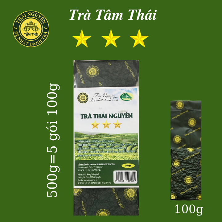 Trà móc câu thái nguyên 3 sao 500g trà xanh tâm thái chè móc câu tân cương thái nguyên 500g