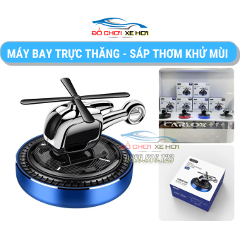 Máy Bay Trực Thăng - Máy Khuếch Tán Tặng Kèm Sáp Thơm Khử Mùi Xoay Bằng Năng Lượng Mặt Trời CARLOX