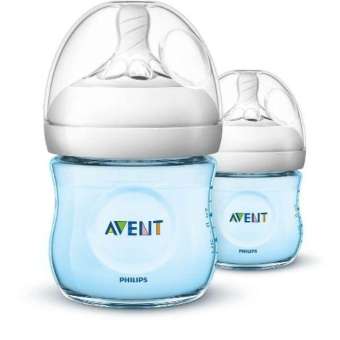 Bình sữa Philips AVENT Natural 125mm màu xanh
