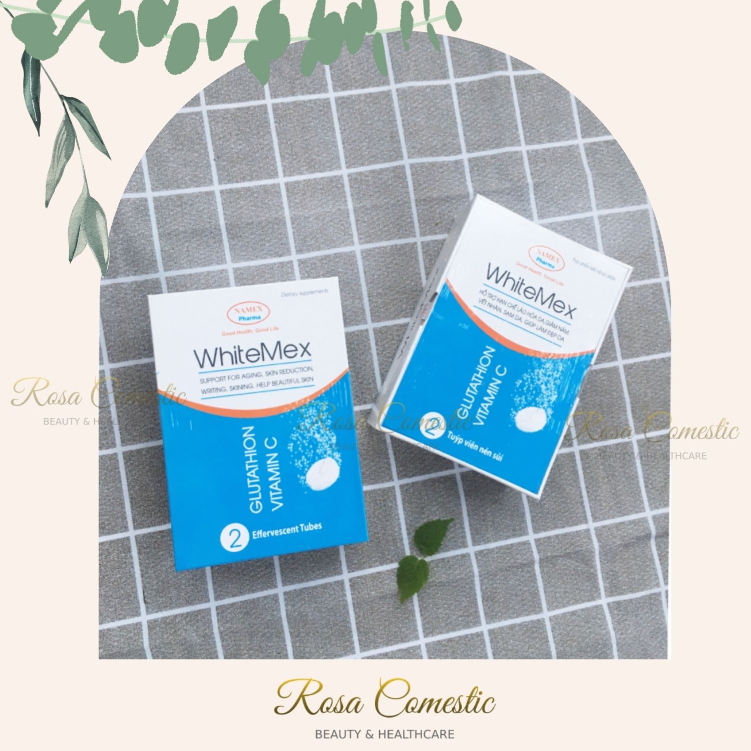 Viên sủi sáng đẹp da mờ nám WhiteMex 20 viên sủi chính hãng Namex