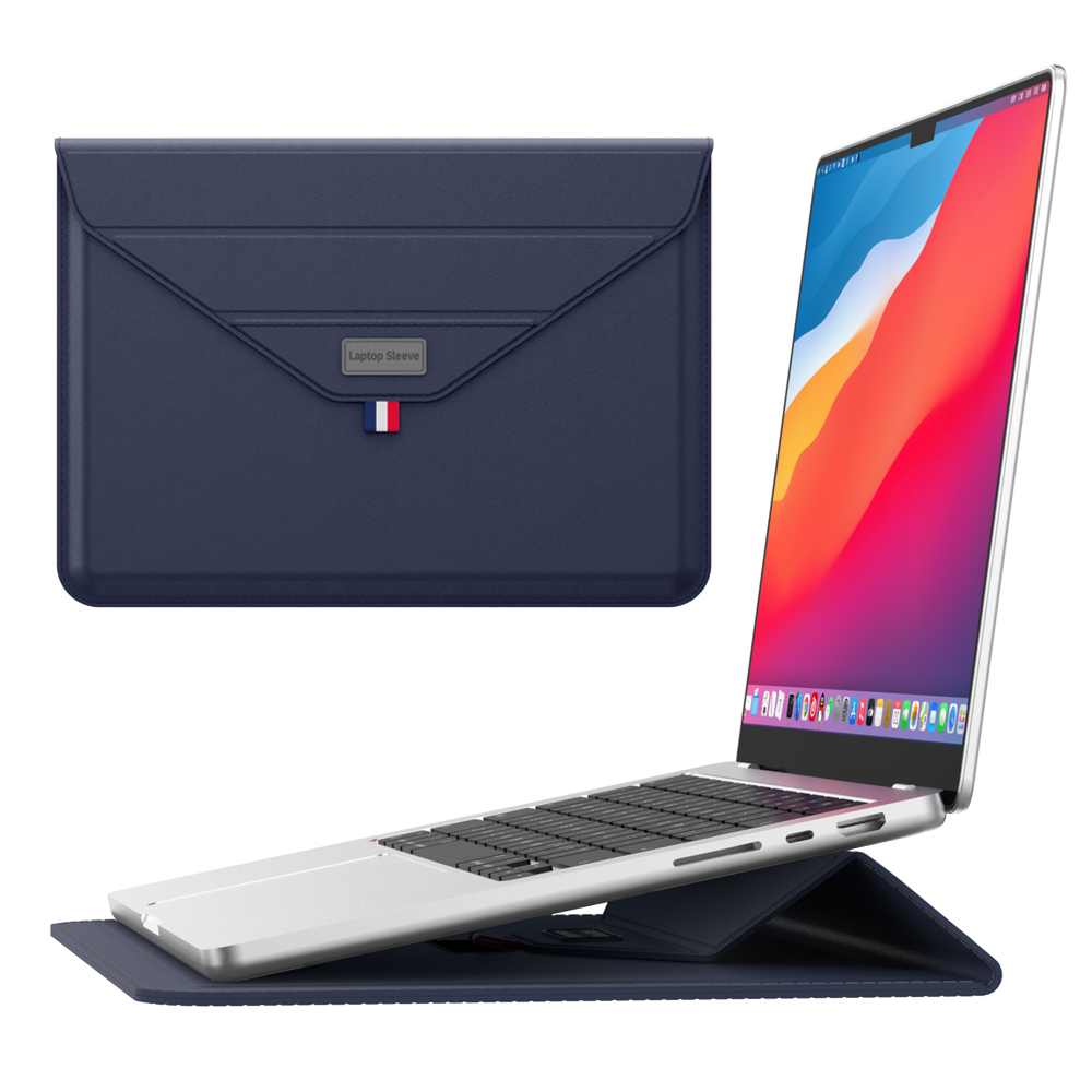 Túi Đựng Laptop Da Pu Có Túi Đứng Cho MacBook Air Pro 13 15 14 16 A2337 A2289 A2441 A2338 M1 Túi Bảo